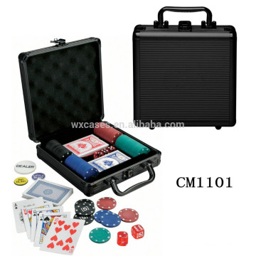 luxury rounded corner 100 aluminum poker chip case